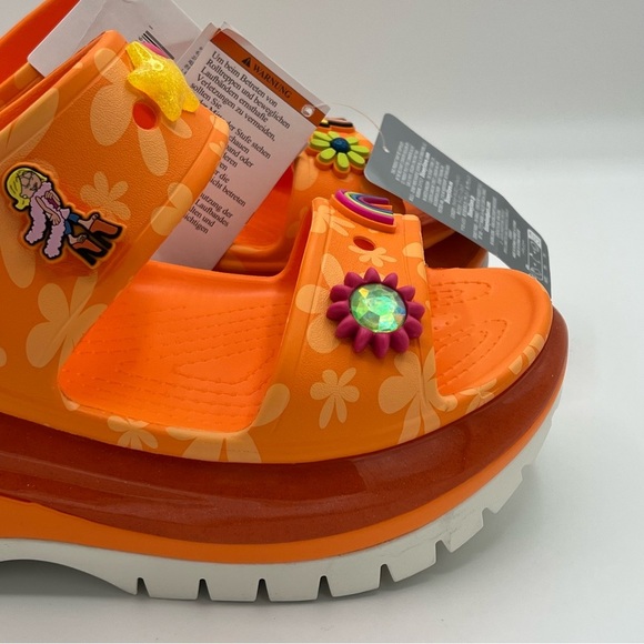 Disney Parks 2024 Lizzie McGuire Crocs Orange Mega Crush Sandals M8/W10 NWT - Picture 11 of 15